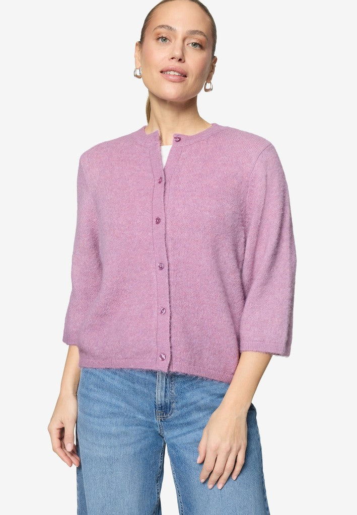 Strickjacke Kurz 3/4 Arm | color: Rosa