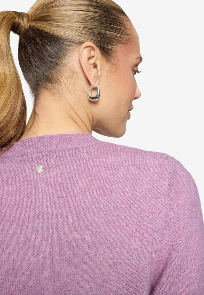 Strickjacke Kurz 3/4 Arm | color: Rosa