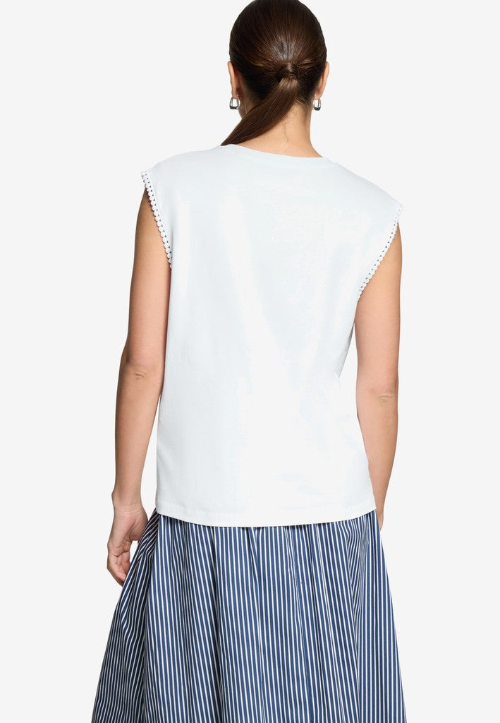 Shirt Kurz ohne Arm | color: Weiß
