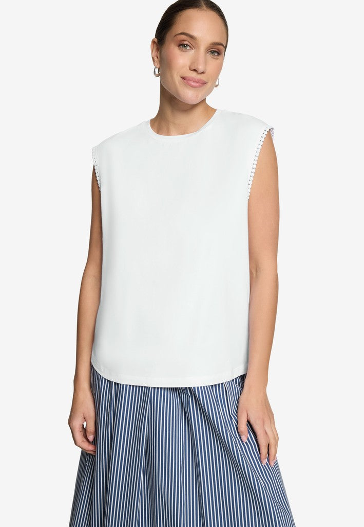 Shirt Kurz ohne Arm | color: Weiß