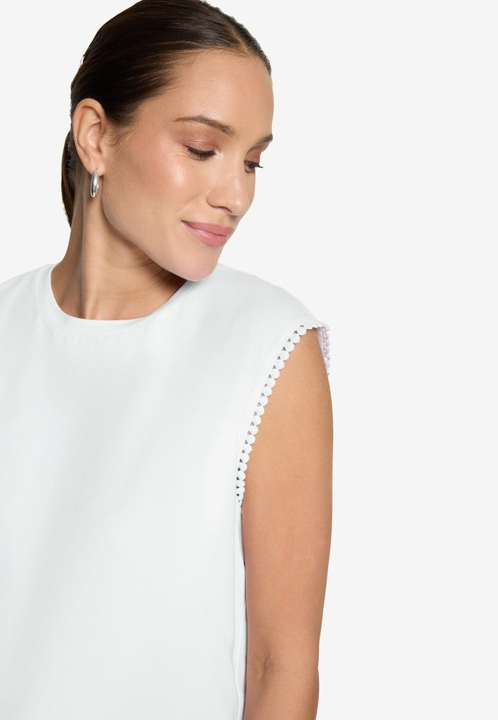 Shirt Kurz ohne Arm | color: Weiß