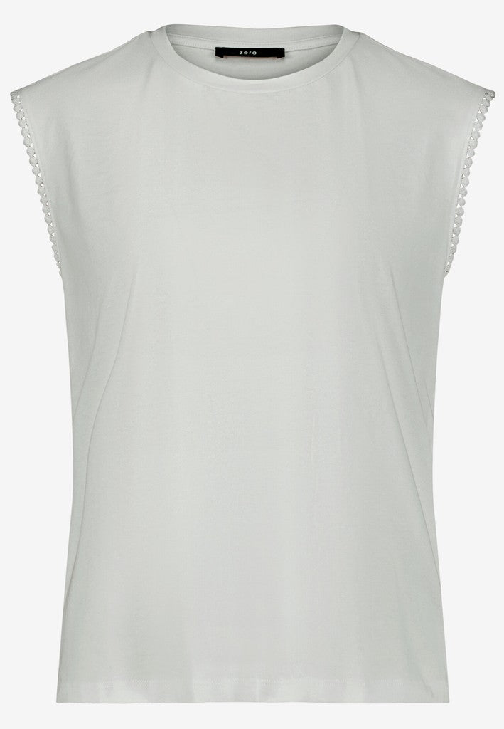 Shirt Kurz ohne Arm | color: Weiß