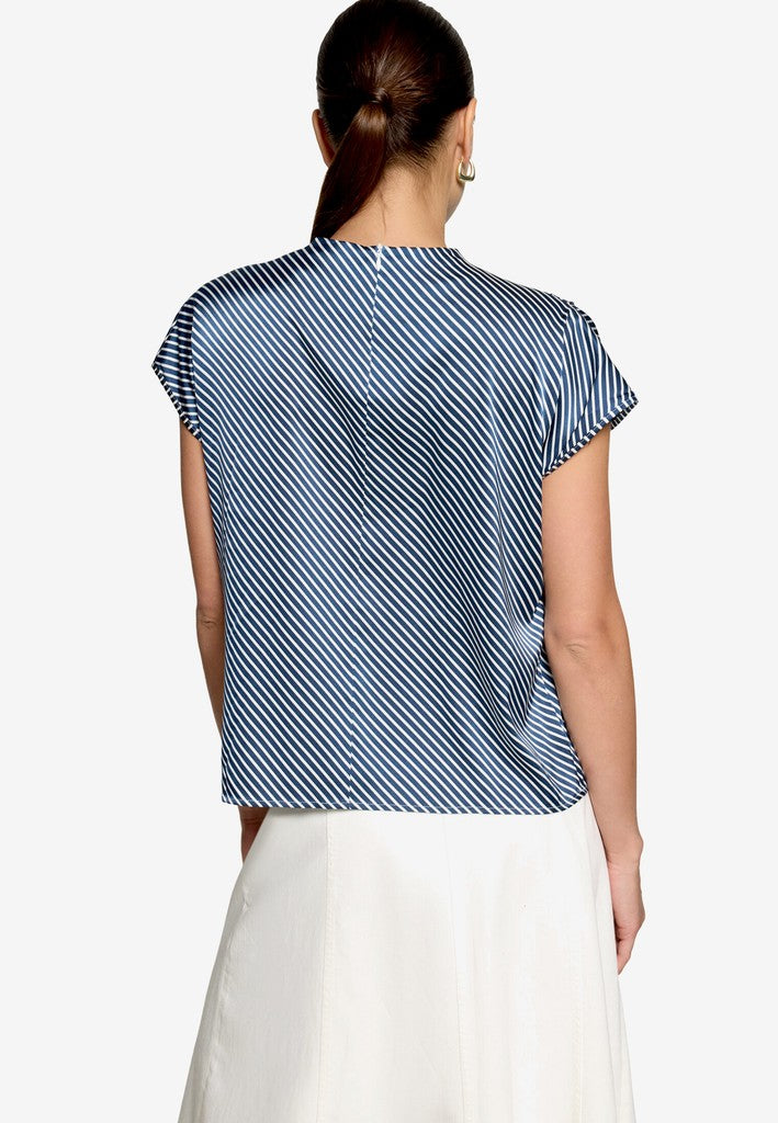Bluse Kurz 1/2 Arm | color: Blau