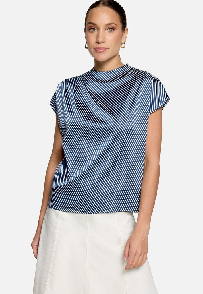 Bluse Kurz 1/2 Arm | color: Blau