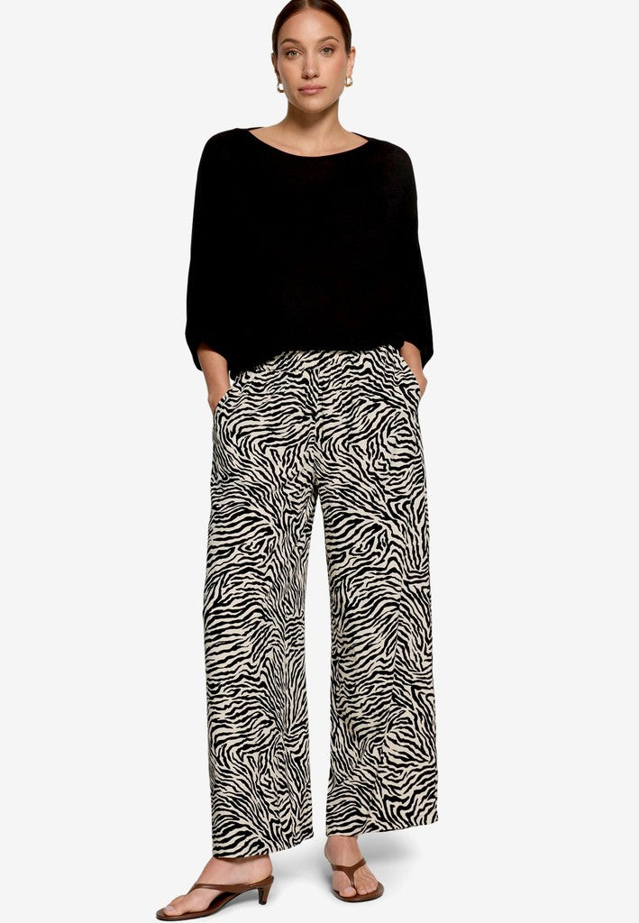 Hose Casual 7/8 Länge | color: Schwarz