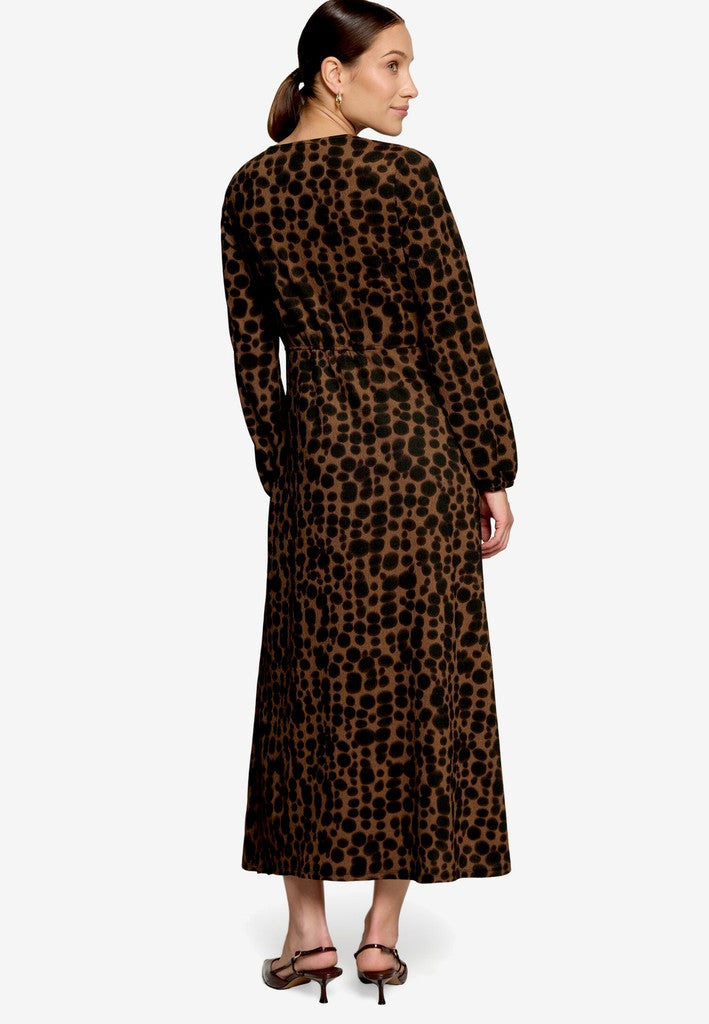 Kleid Lang 1/2 Arm | color: Braun