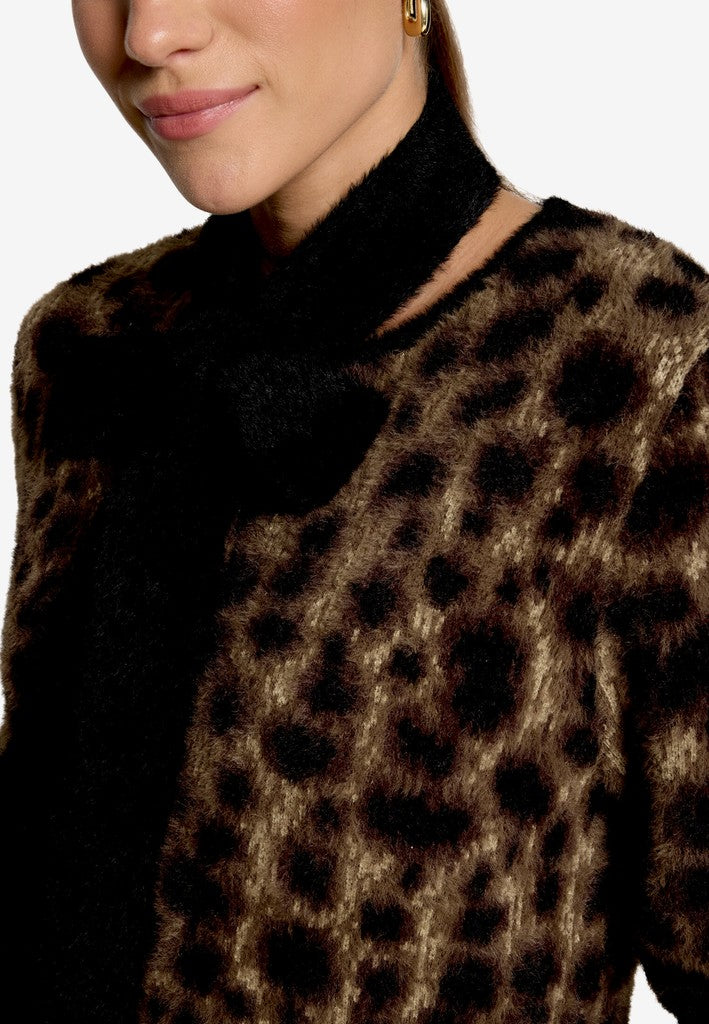 Strickjacke Kurz 1/2 Arm | color: Braun