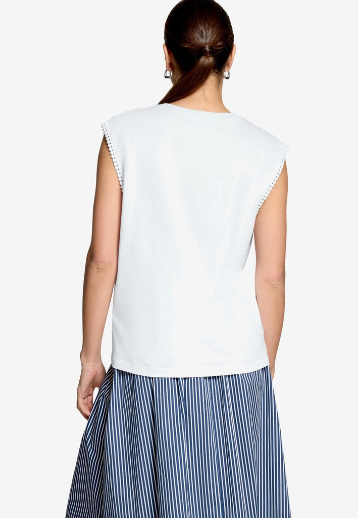 Shirt Kurz ohne Arm | color: Weiß
