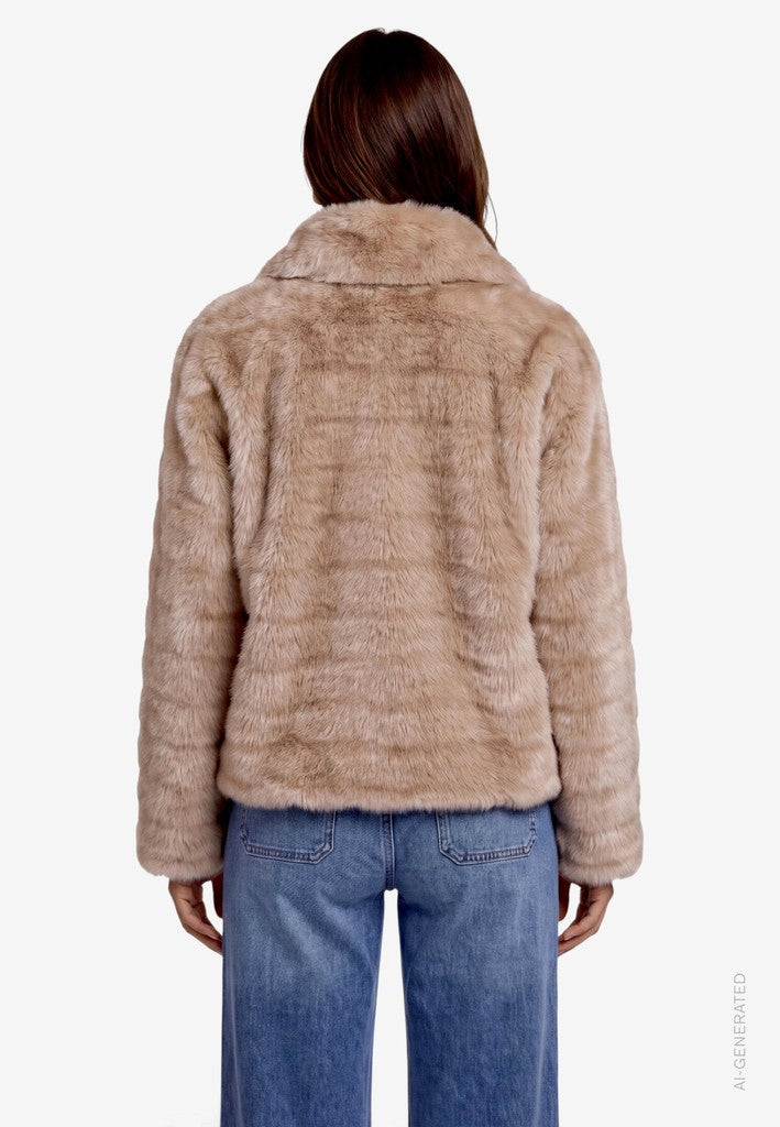 Jacke Plüsch | color: Weiß