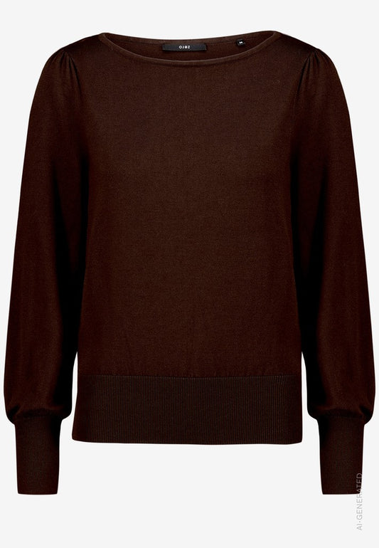 Strickpullover Kurz 1/1 Arm | color: Braun