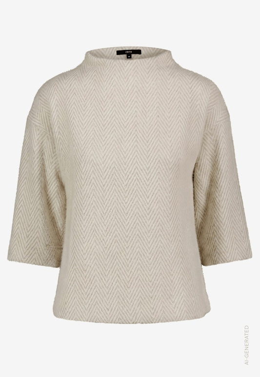 Sweat Kurz 3/4 Arm | color: Weiß