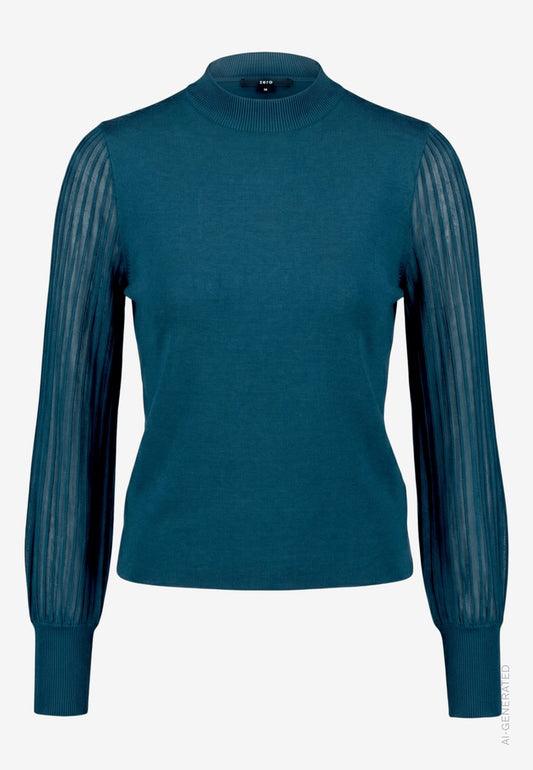Strickpullover Kurz 1/1 Arm | color: Grün