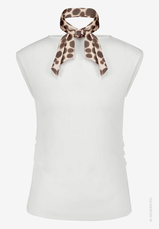 Shirt Kurz ohne Arm | color: Weiß