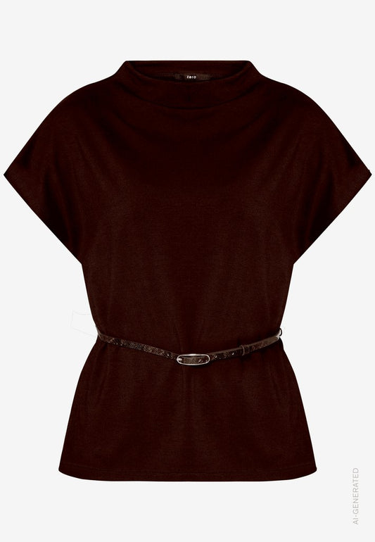Shirt Kurz 1/2 Arm | color: Braun