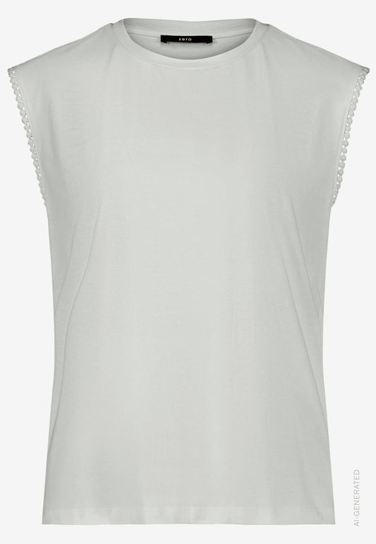 Shirt Kurz ohne Arm | color: Weiß