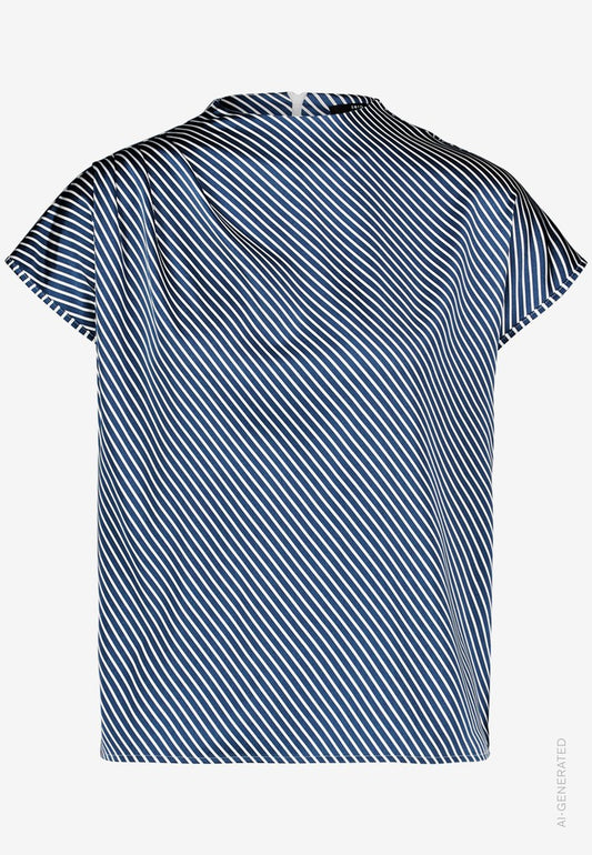 Bluse Kurz 1/2 Arm | color: Blau