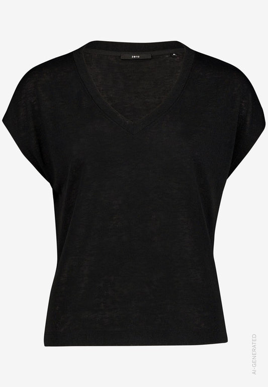 Shirt Kurz ohne Arm | color: Schwarz