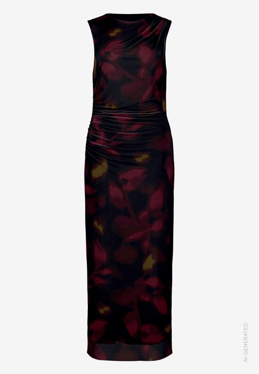 Kleid Lang ohne Arm | color: Mehrfarbig